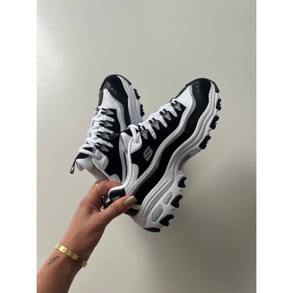 Skechers D’Lites Black White