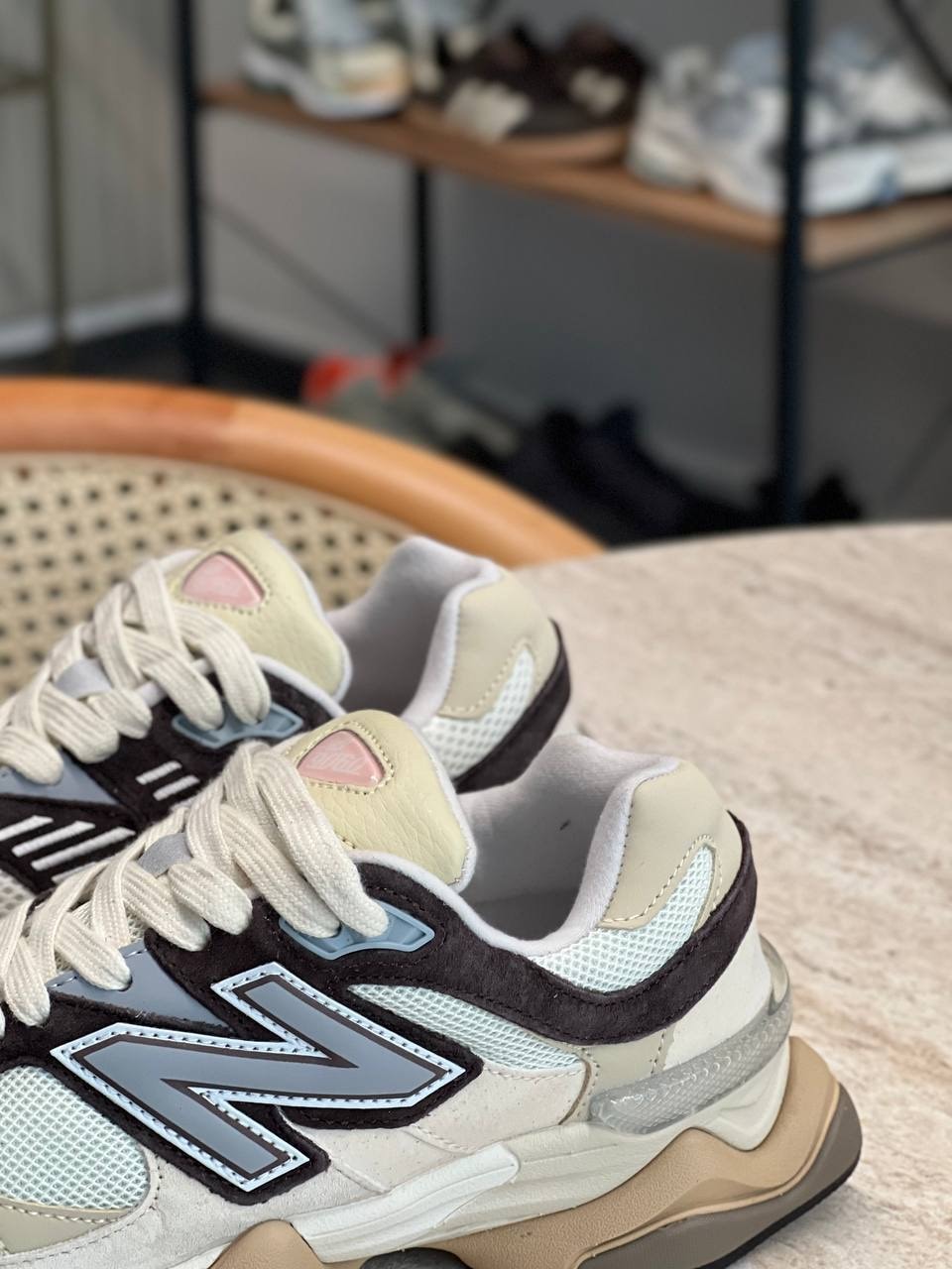 New Balance 9060 Beige Brown ( Dar Kalıp ) 