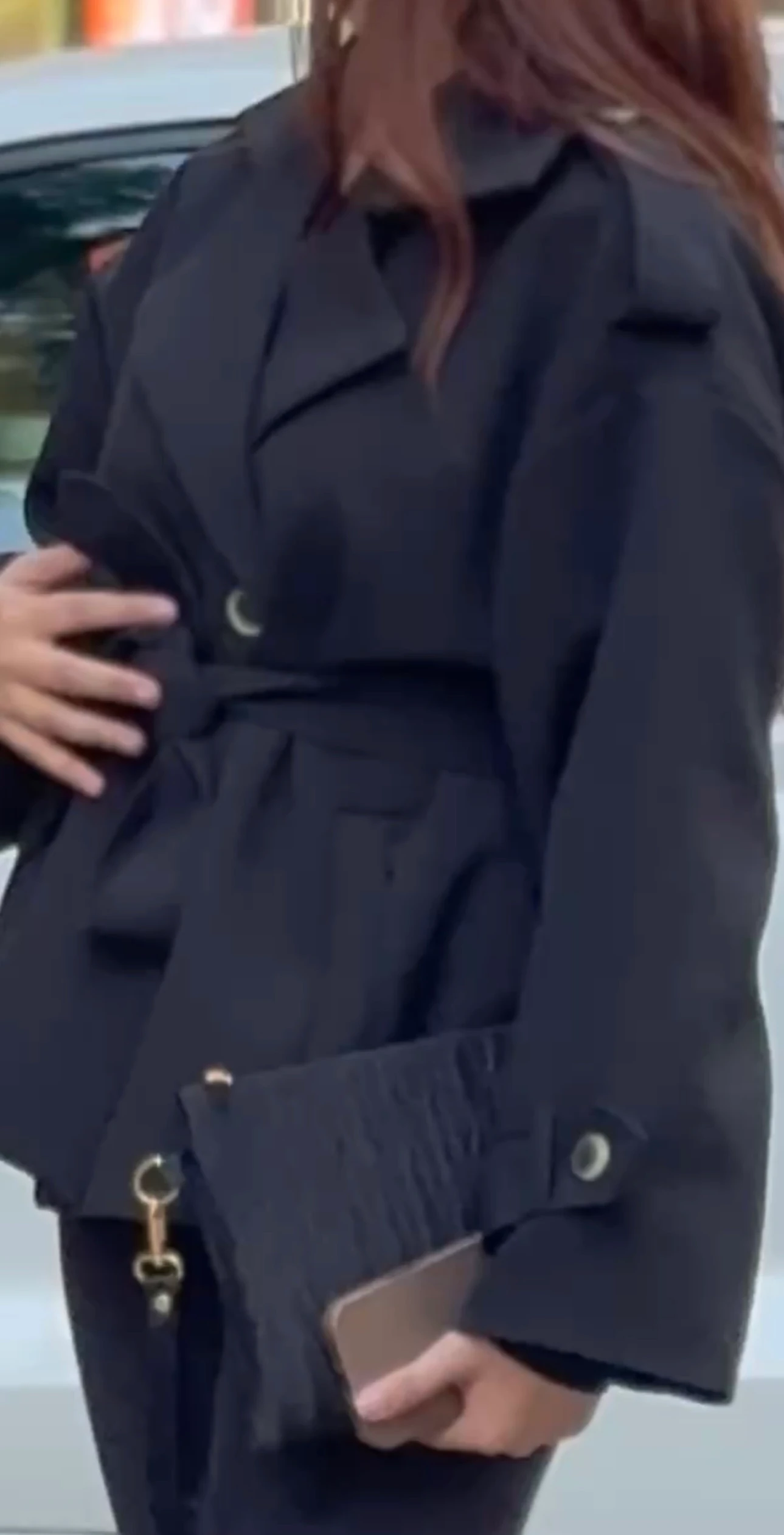 Bağlama Detaylı Trençkot 