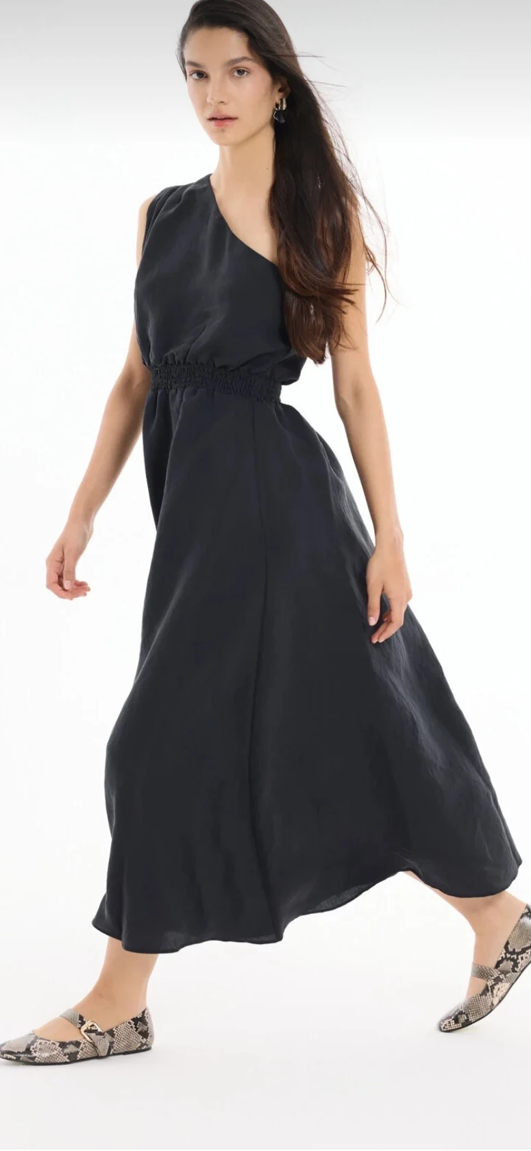 Quzu Tek Omuz Elbise