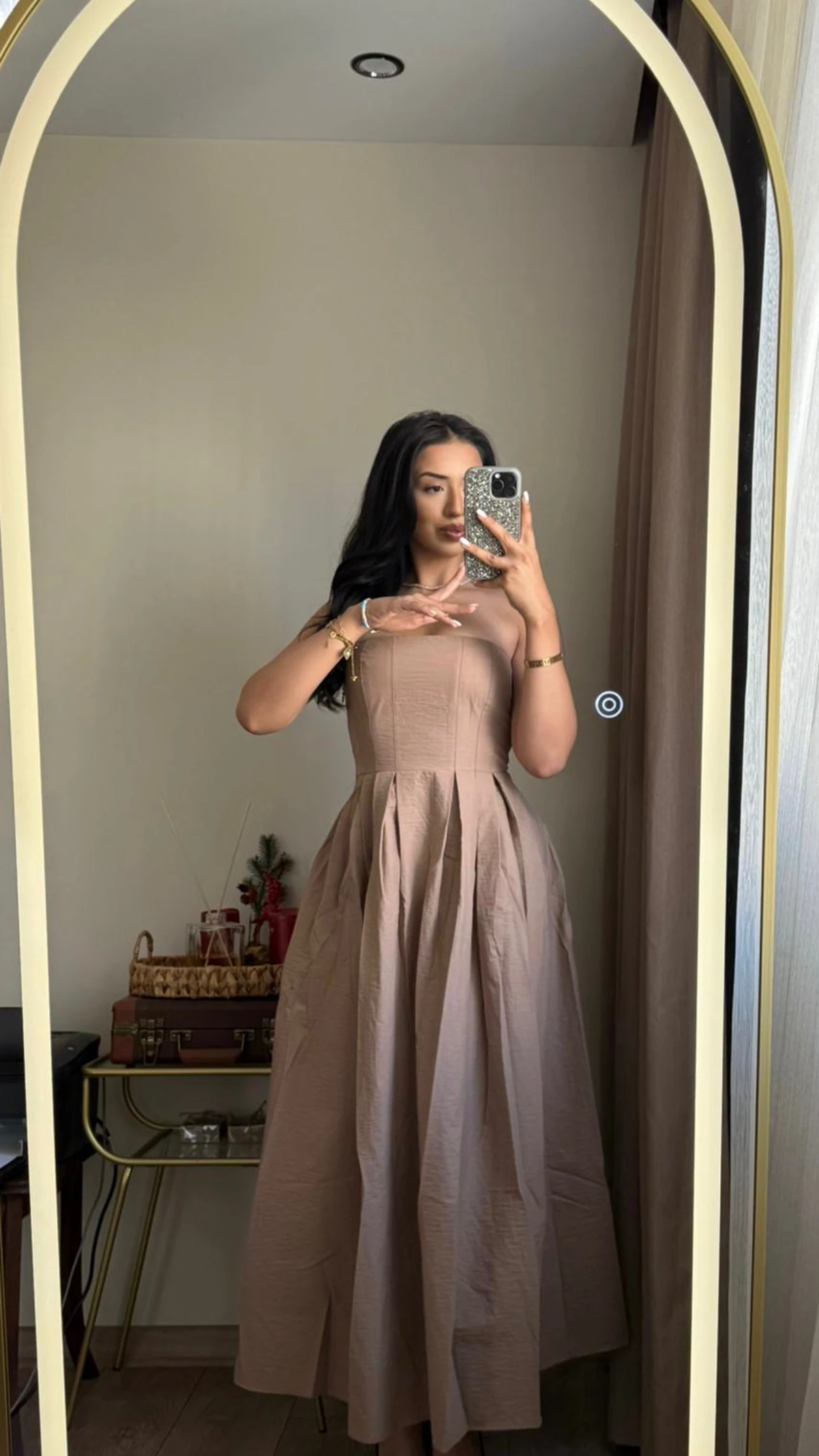 Quzu Straplez Elbise