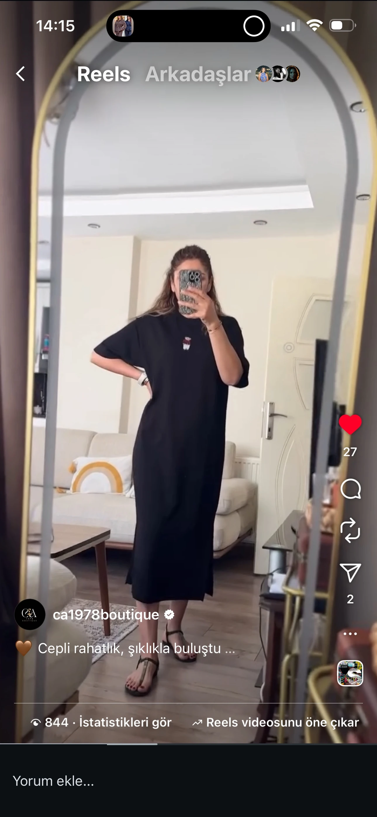 Modal Elbise Orj Marka