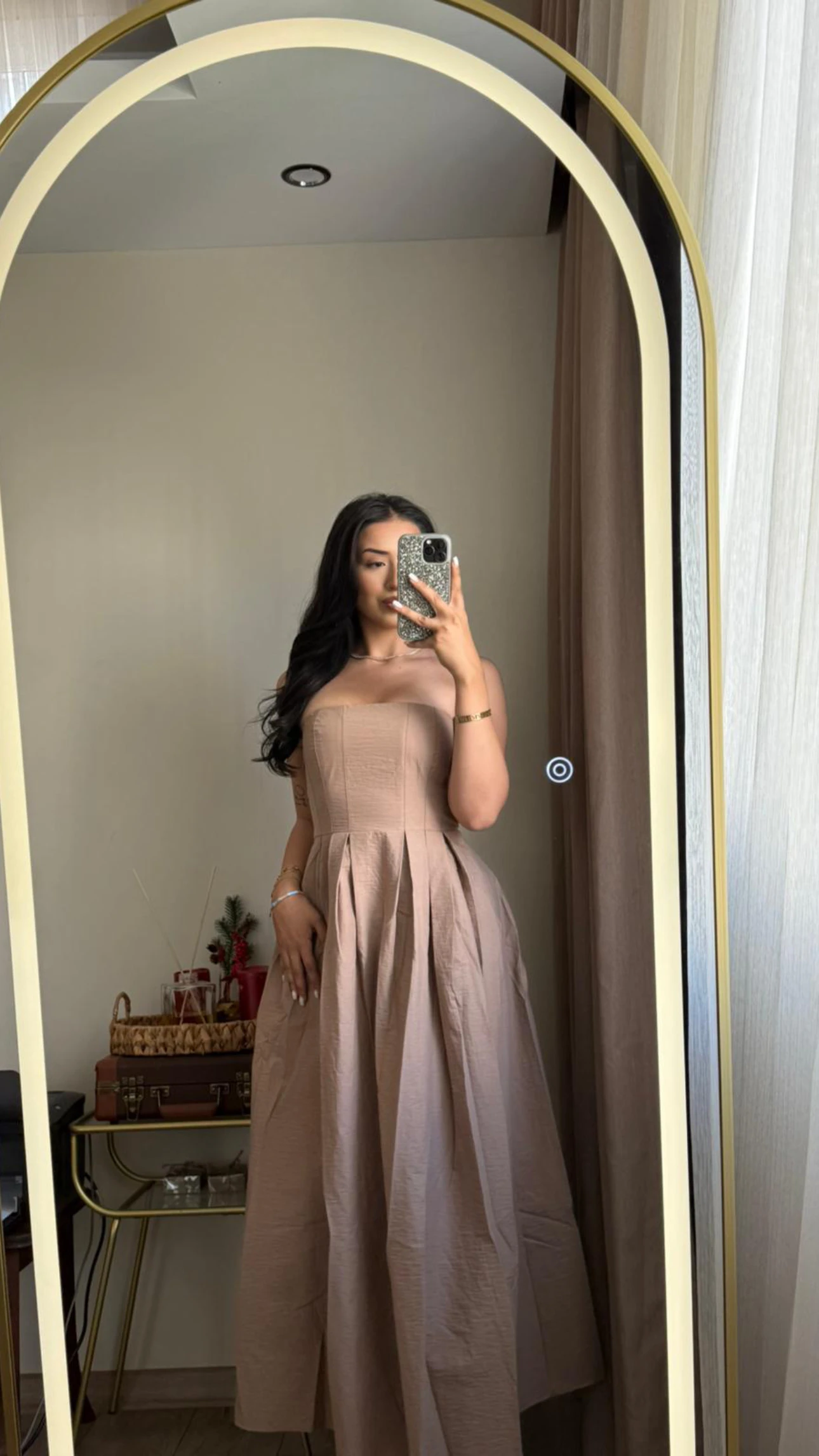 Quzu Straplez Elbise