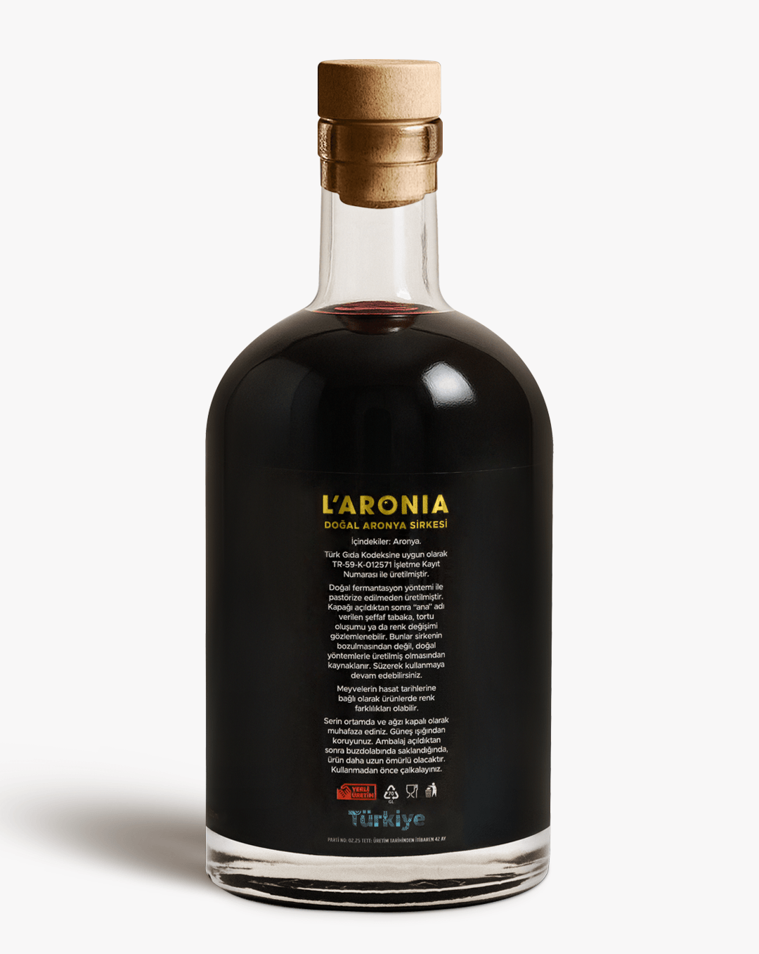 %100 Doğal Aronya Sirkesi - 500ml İkili Paket