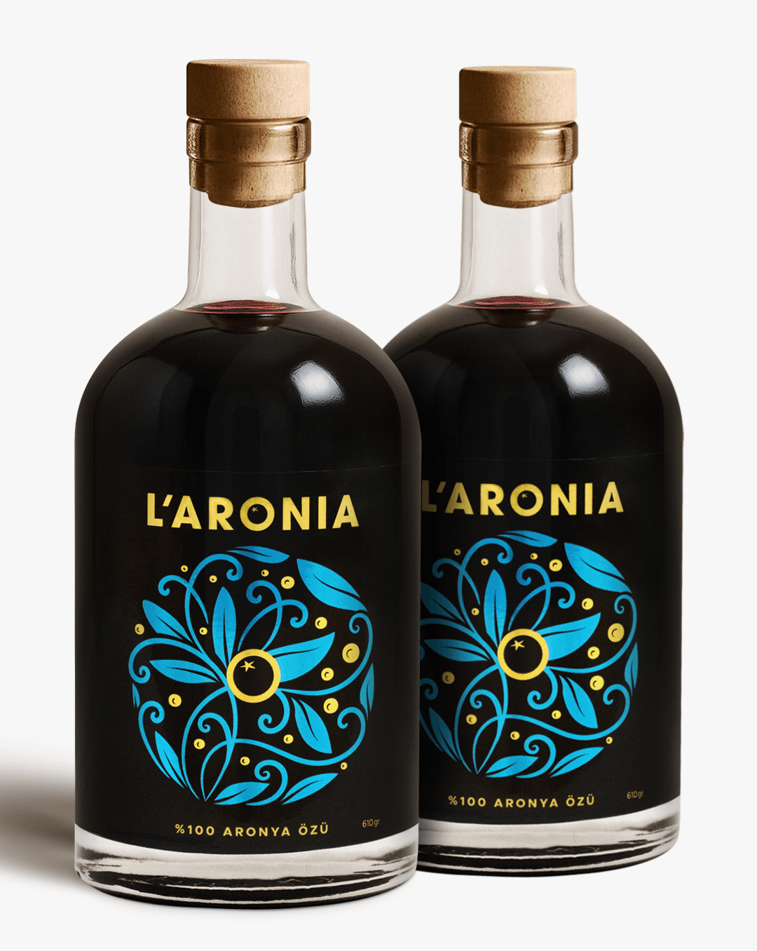 %100 Doğal Aronya Özü - 610ml İkili Paket