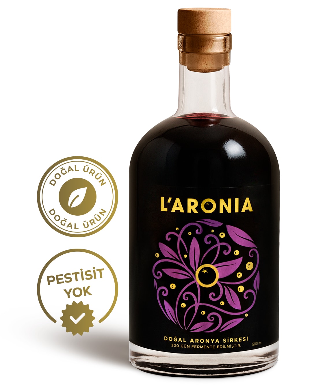 Doğal - %100 Aronya Sirkesi - 500ml