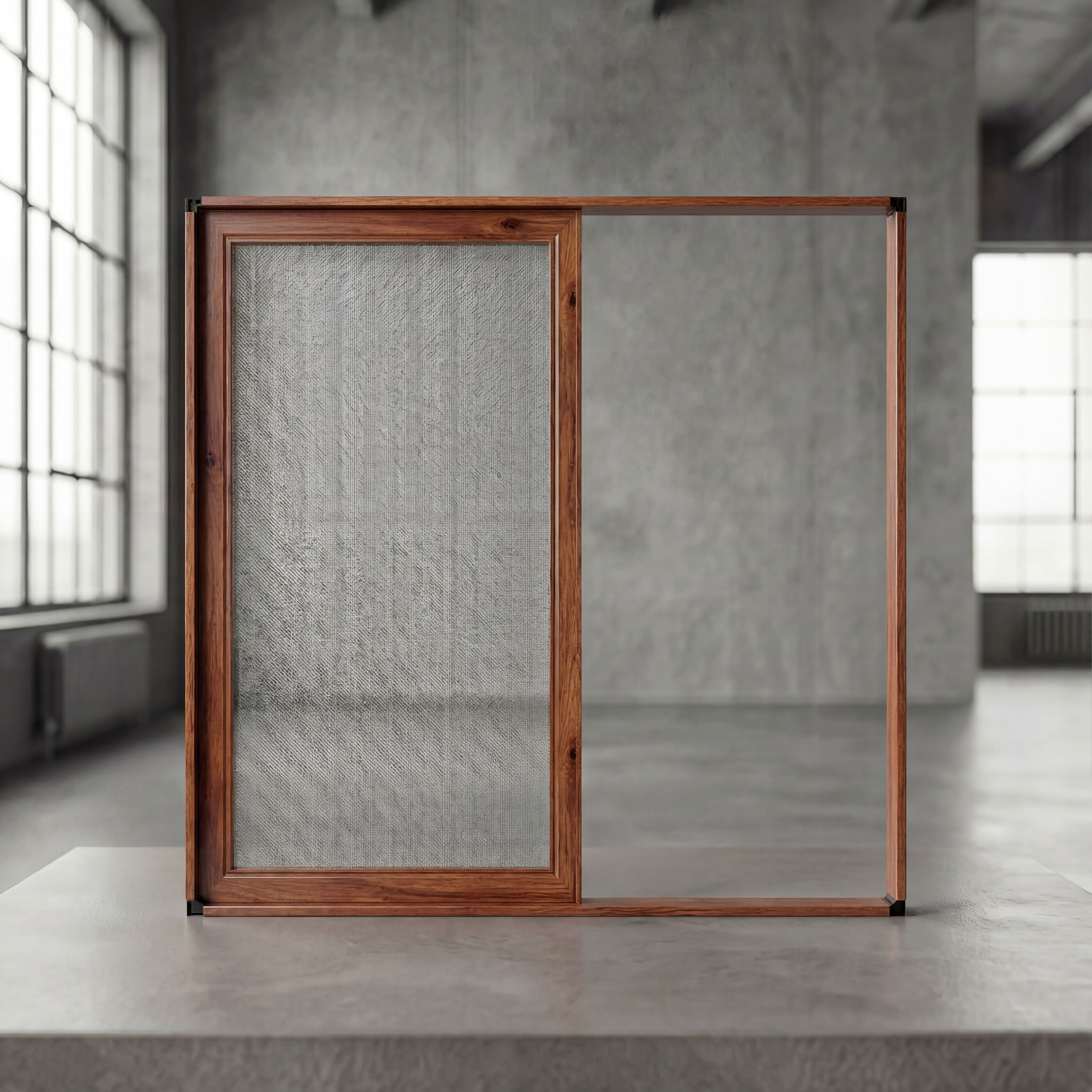 Novalux Premium Sürme Sineklik — Pencere (Tek Kanat) - Maun Sineklik