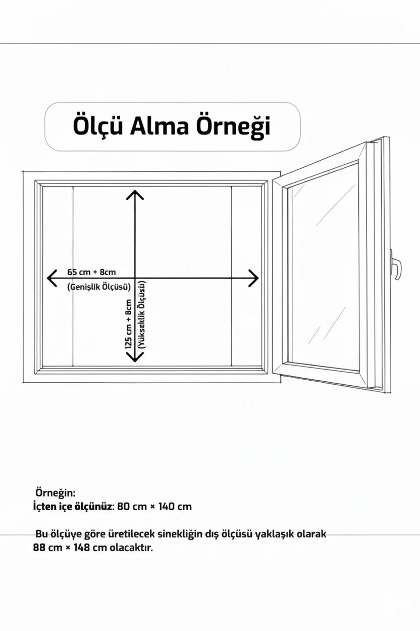 CalmAir Sabit Tak-Çıkar Anti-Polen Pencere Sineklik