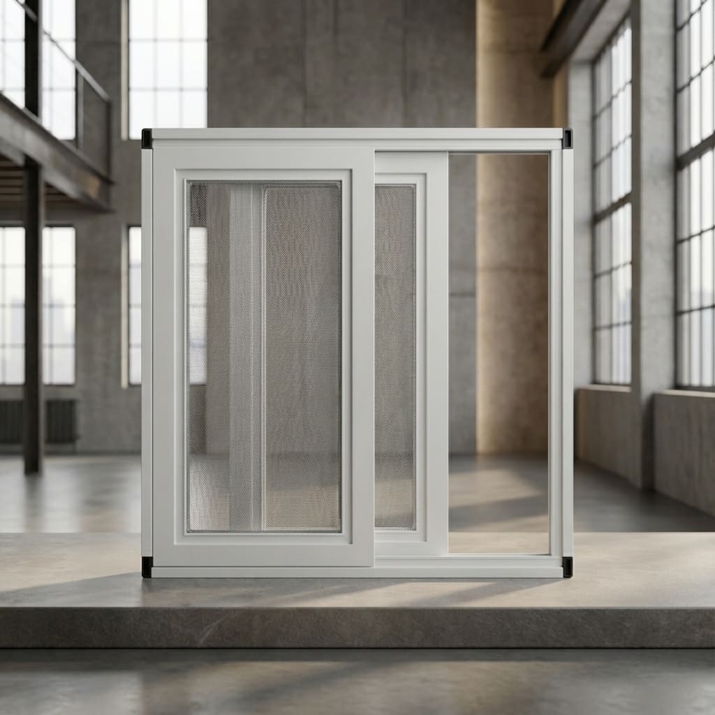 Novalux Premium Çift Raylı Akordeon (Plise) Sineklik — Kapı - Beyaz Sineklik