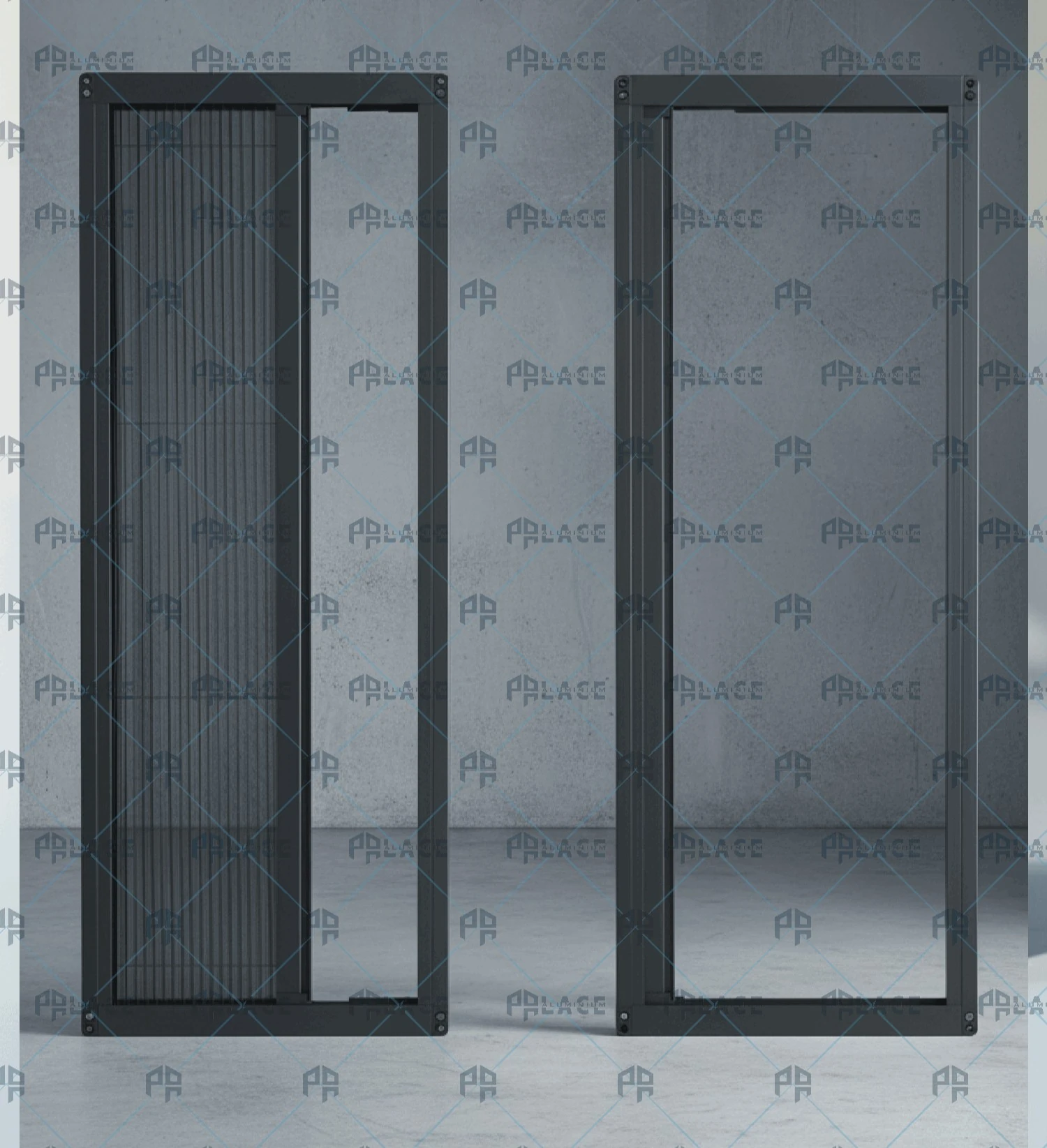 Sürgülü Katlı Sineklik Pencere - Ölçüye göre üretim - Antrasit Sineklik