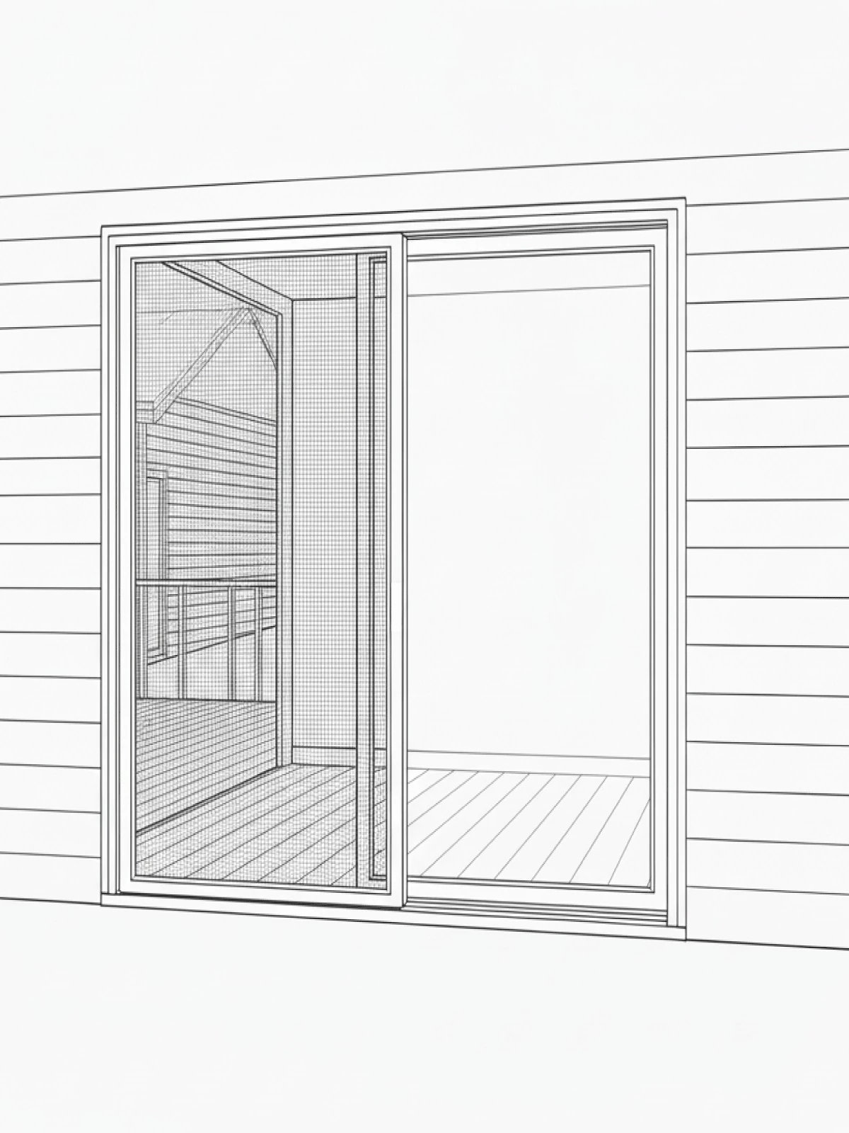 Çift Raylı Sürme Sineklik Sistemi – Pencere | Palace Aluminium