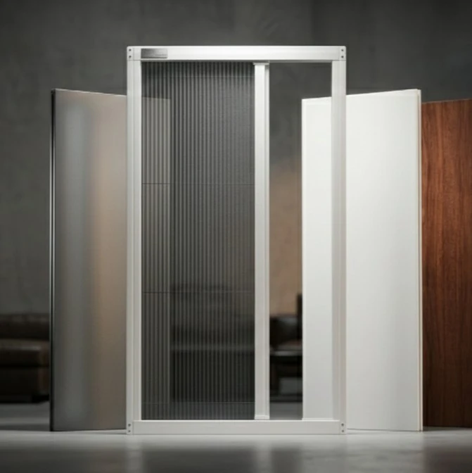 Tek Kapılı Akordeon Plise Sineklik – Pencere Sistemleri İçin Premium Seri - Beyaz Sineklik