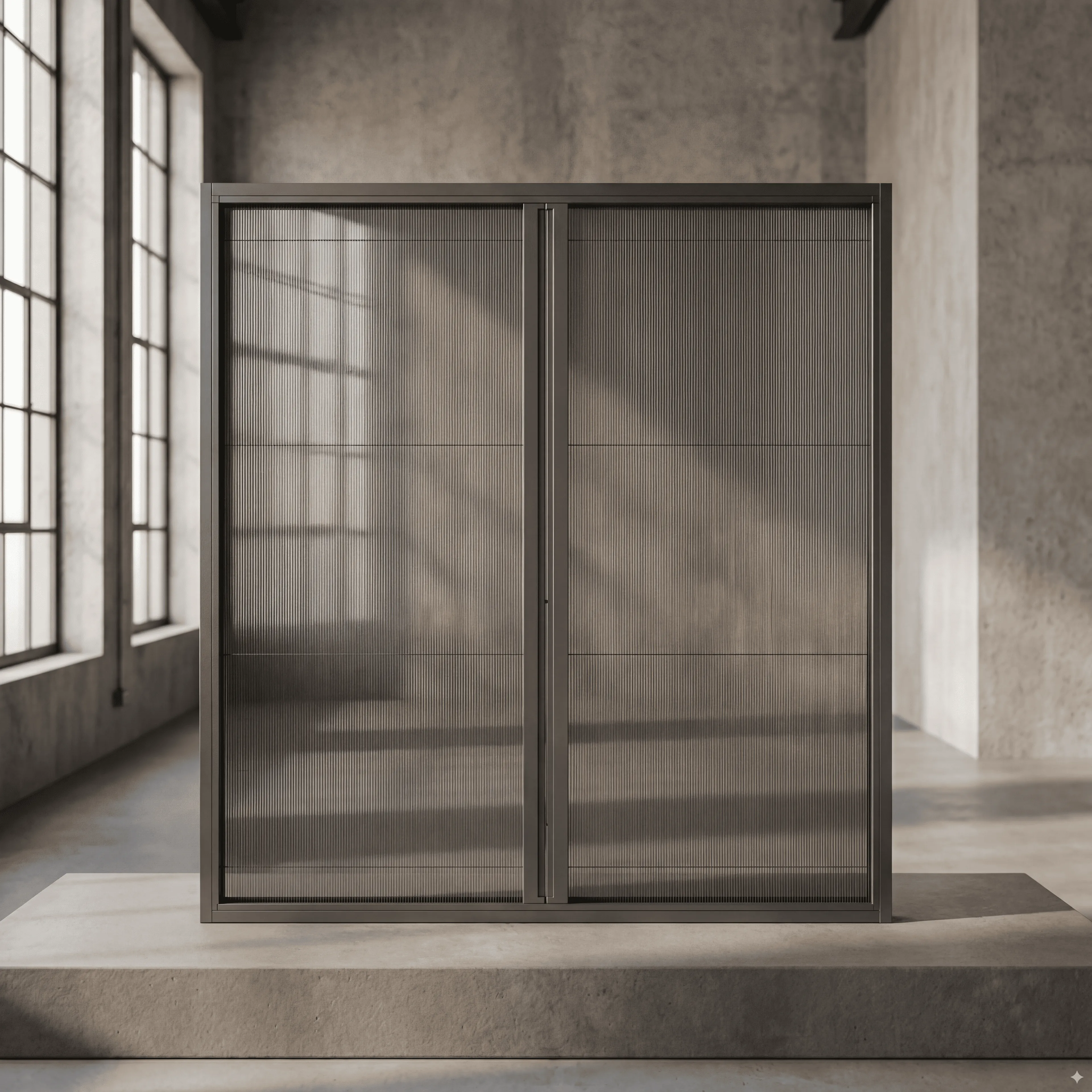 Çift Kapılı Akordeon Plise Sineklik – Pencere Sistemleri İçin Premium Seri - Antrasit Sineklik