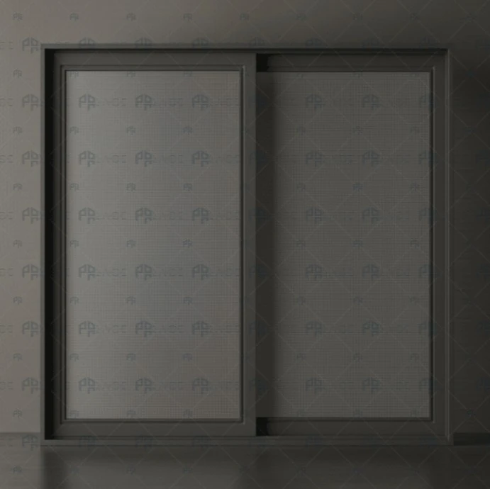 Çift Raylı Sürme Sineklik Sistemi – Pencere | Palace Aluminium - Antrasit Sineklik