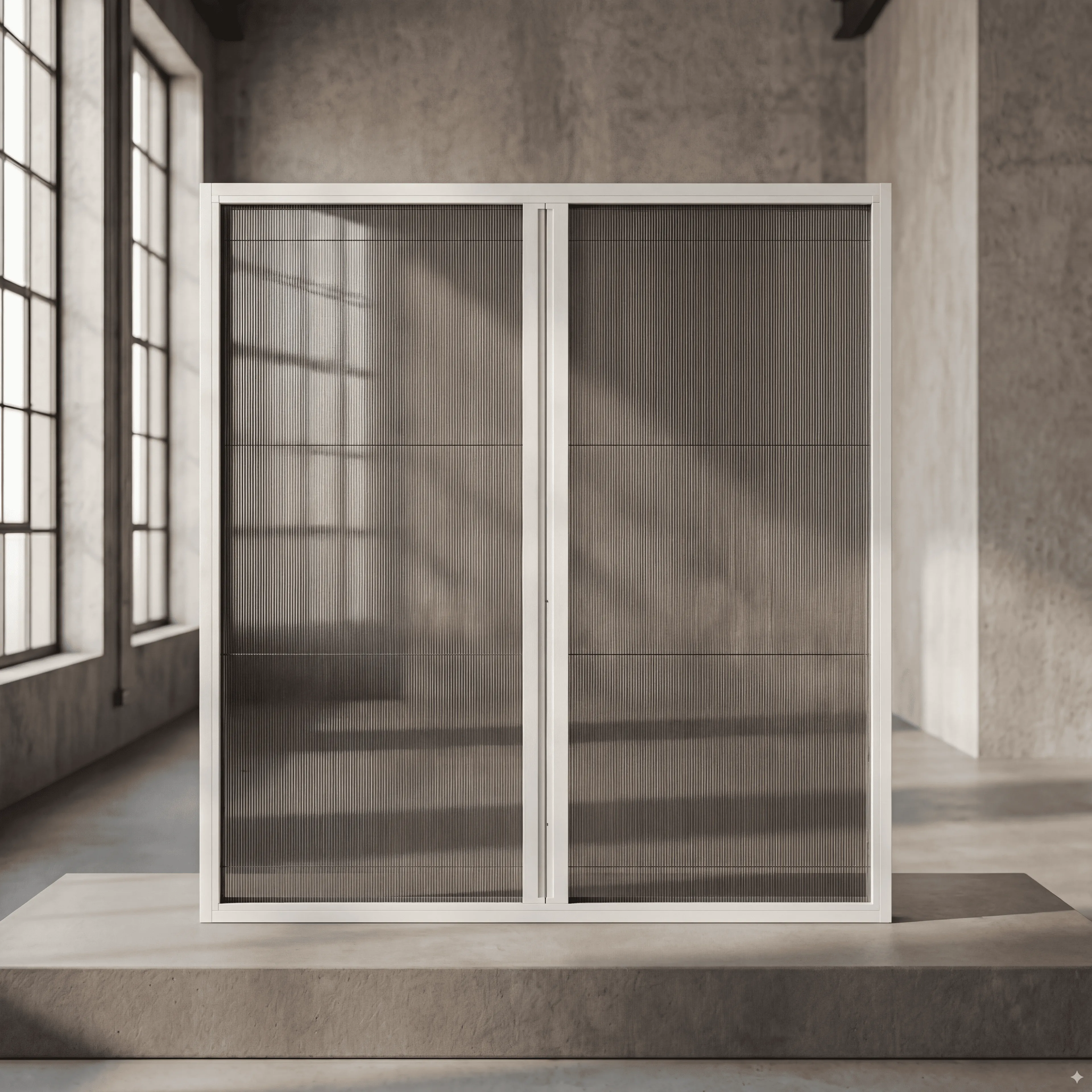 Premium Çift Kapılı Akordeon (Plise) Sineklik – Kapı Sistemleri - Beyaz Sineklik