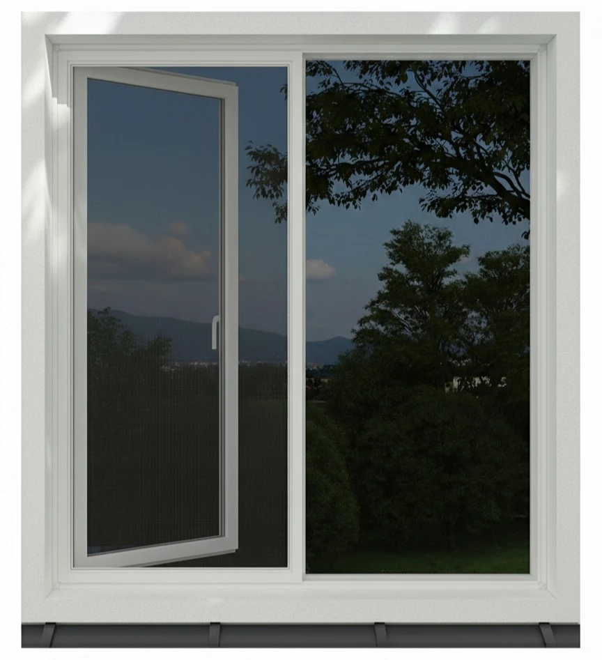 Tek Raylı Sürme Sineklik Sistemi – Cam Balkon Modeli | Palace Aluminium