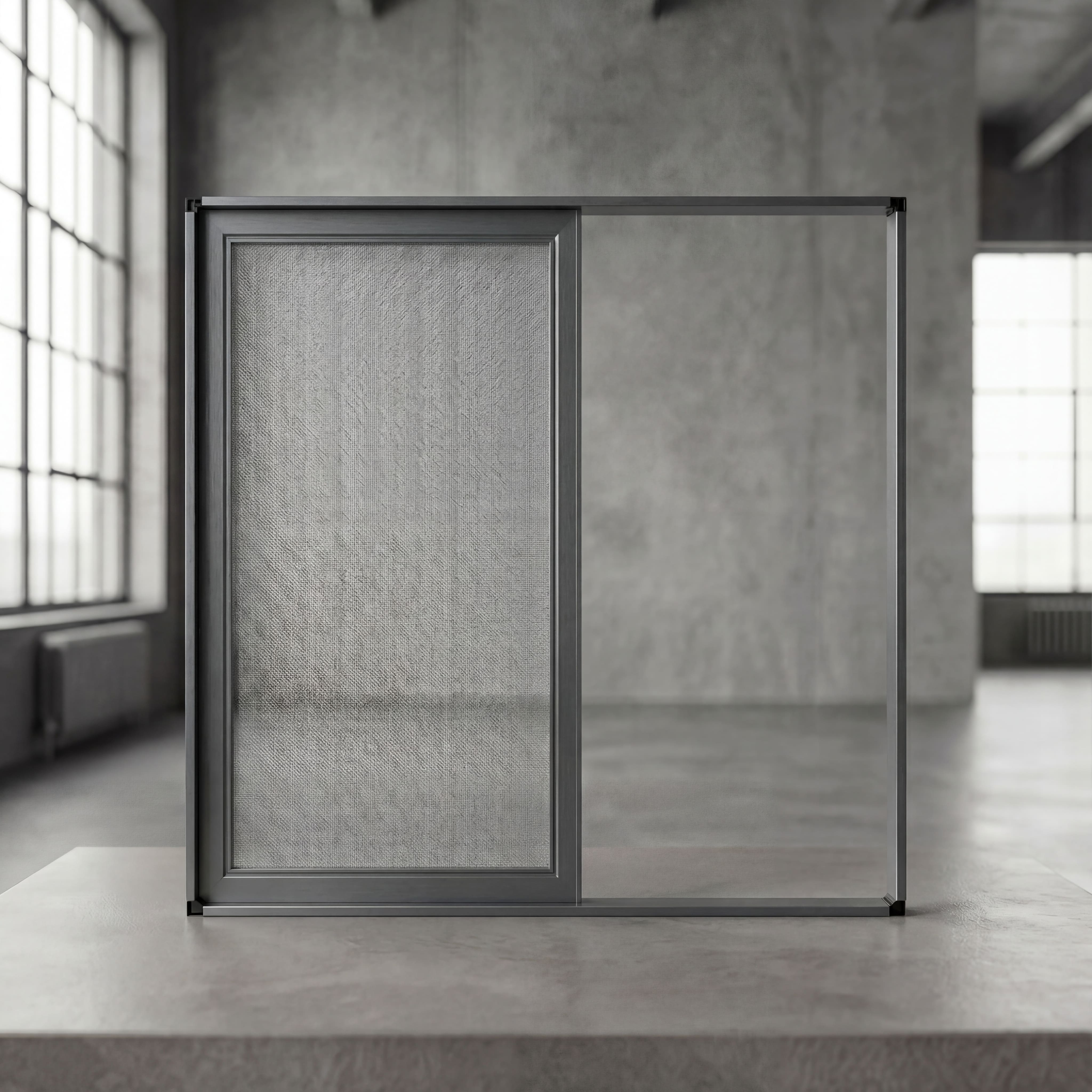 Novalux Premium Sürme Sineklik — Pencere (Tek Kanat) - Antrasit Sineklik