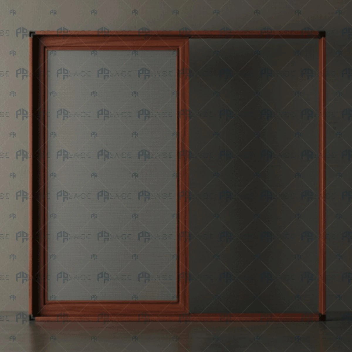 Tek Raylı Sürme Sineklik Sistemi – Cam Balkon Modeli | Palace Aluminium - Maun Sineklik