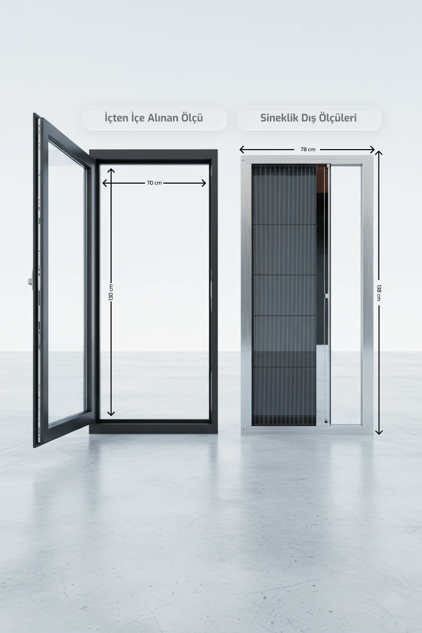 CalmAir Menteşeli Kapı Sineklik Sistemi – Anti-Polen Versiyon | Palace Aluminium