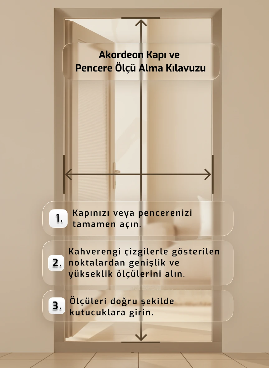 Premium Çift Kapılı Akordeon (Plise) Sineklik – Kapı Sistemleri