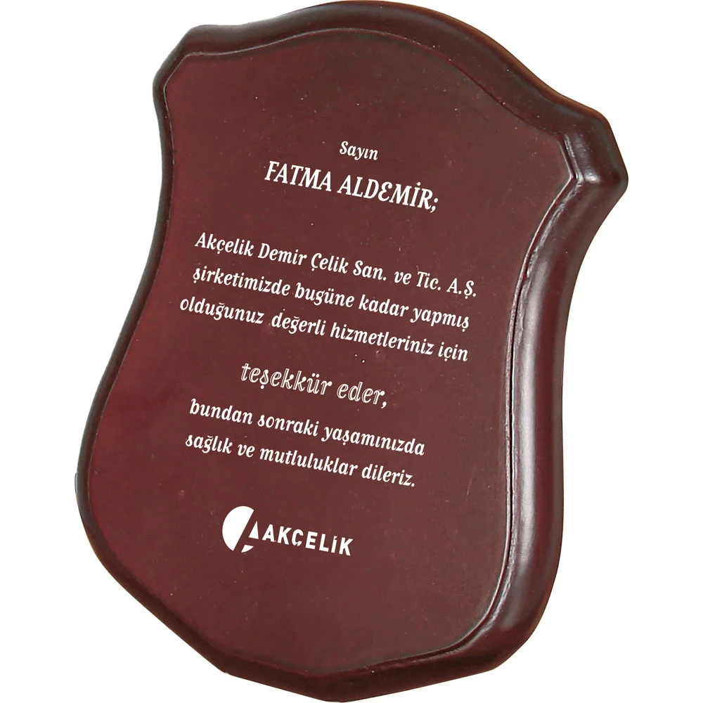 BK-76 Ahşap Plaket
