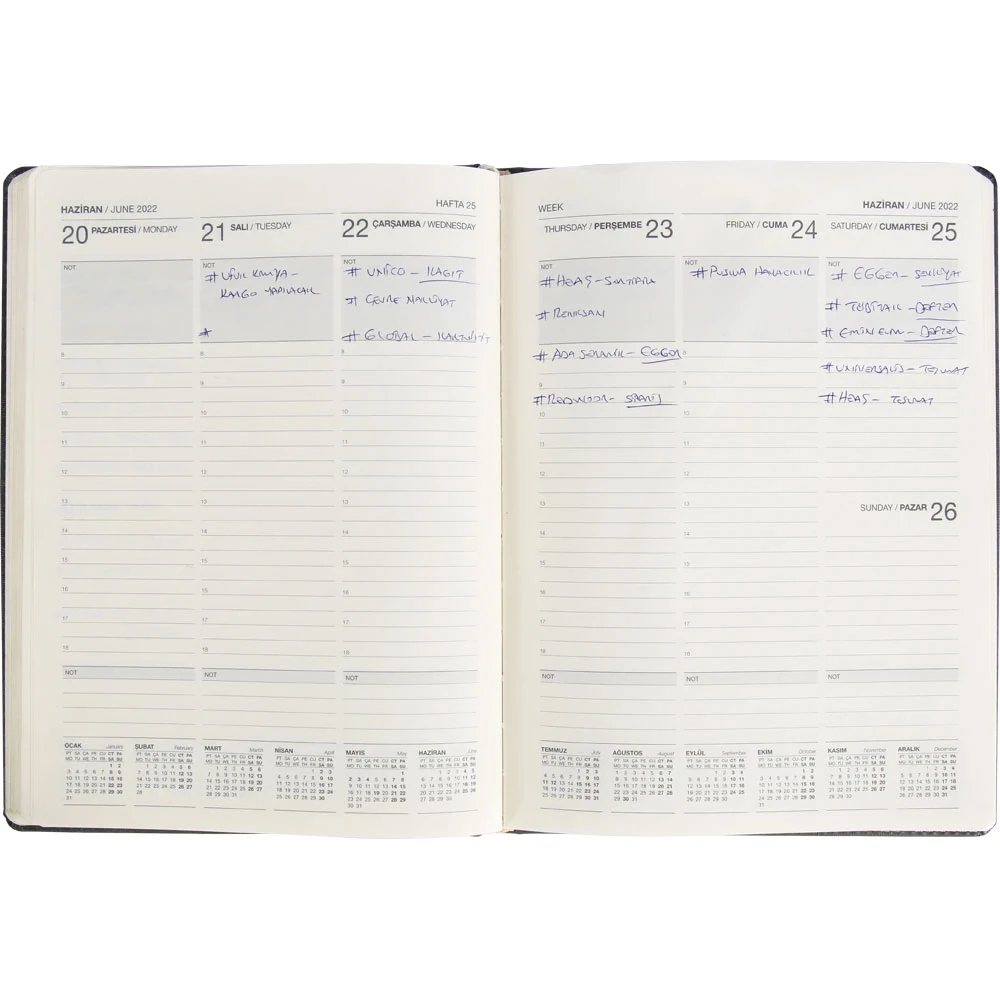 Darıca-DS Dikişli Haftalık Ajanda