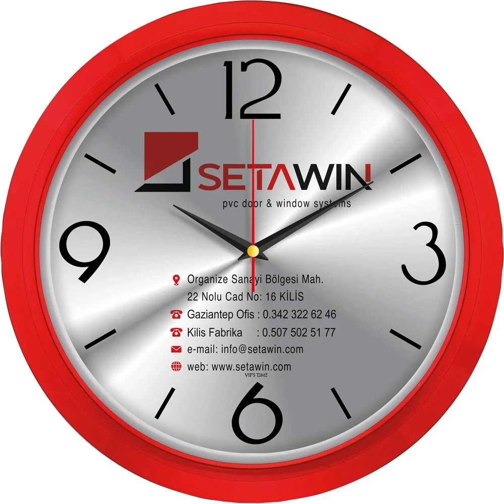 V30-606-K Plastik Duvar Saati