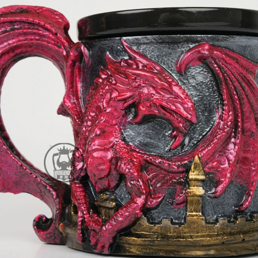 Ejderha Temalı Kupa, 3D Tasarım Kupa Hediyelik