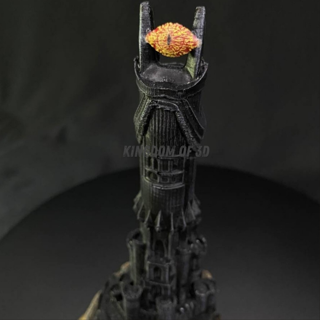 Yüzüklerin Efendisi Baraddur, Lord Of The Rings, Sauron'un Gözü Biblo, Barad Dur Kale