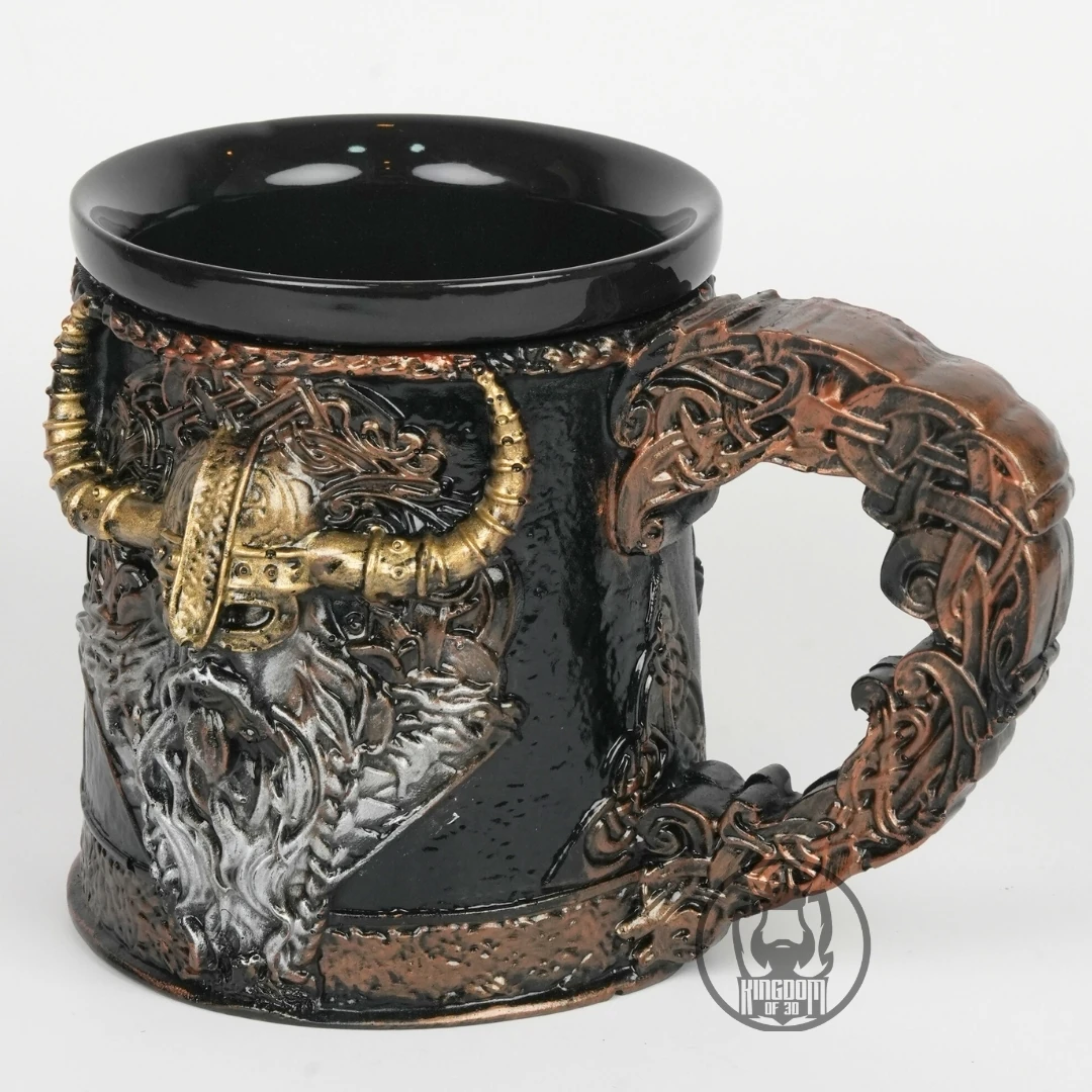 Viking Savaşçı Temalı Kupa, 3D Tasarım Kupa