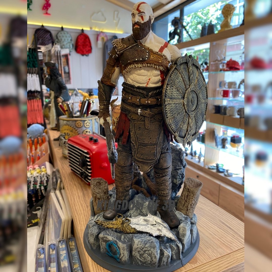 Kratos Figür(V2), God of War Figür Hediye