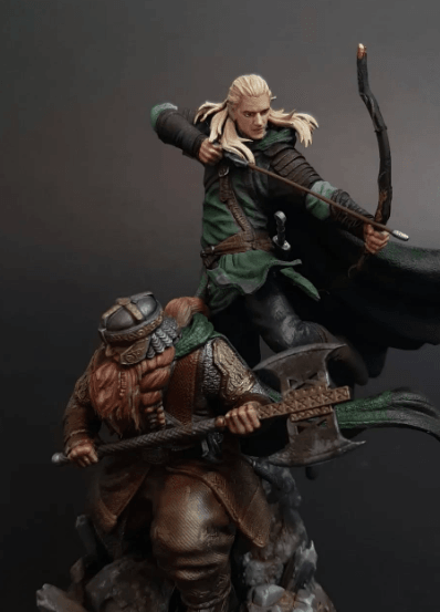 Yüzüklerin Efendisi Legolas ve Gimli Figürü
