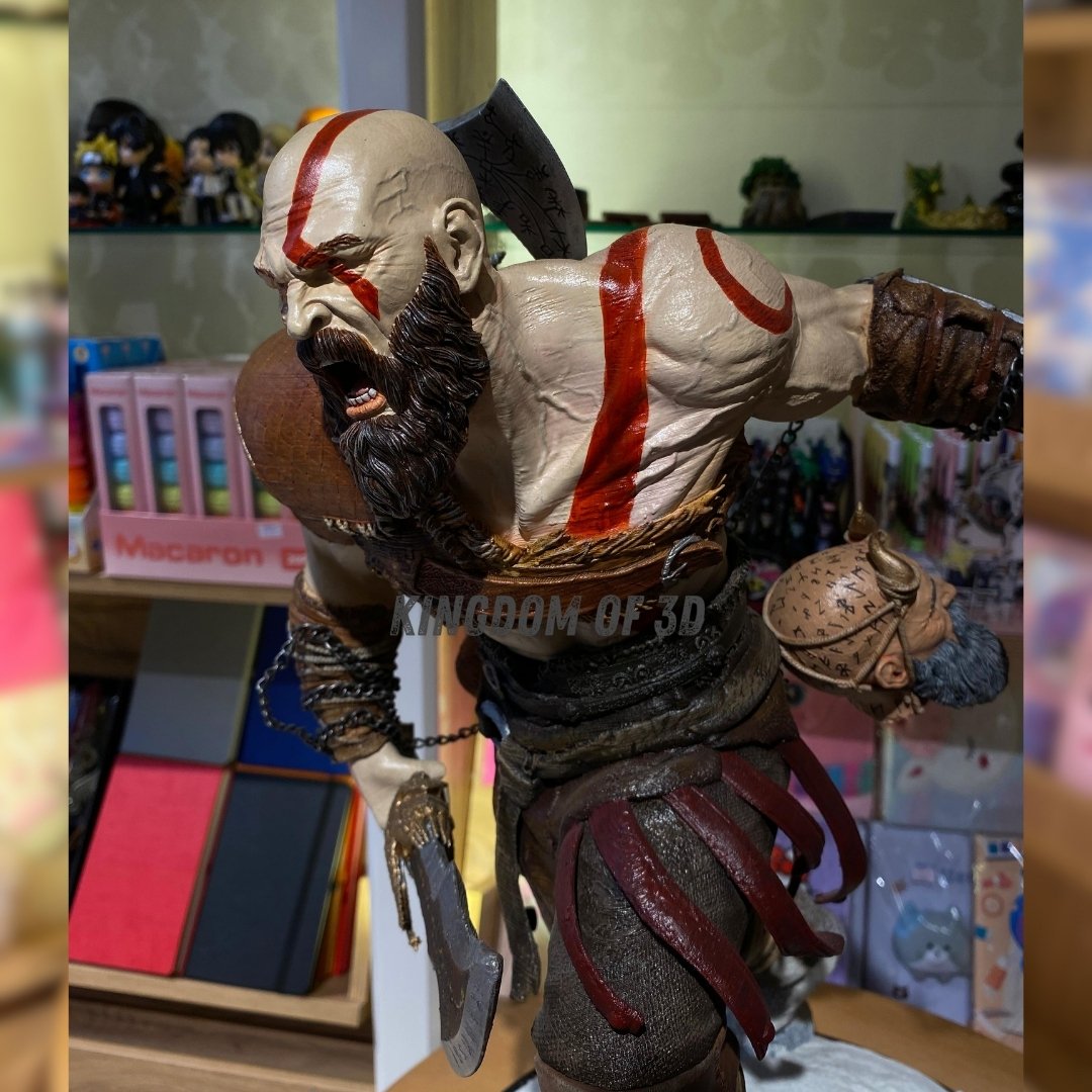 Kratos Figür, God of war Kratos Heykeli, Büyük Boy
