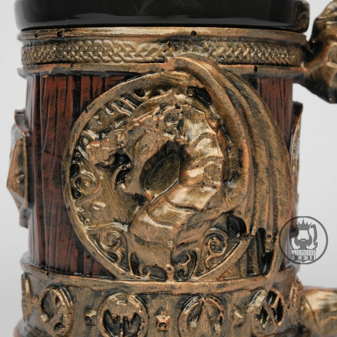 Altın Fıçı Ejder Kupa, 3D Tasarım Kupa