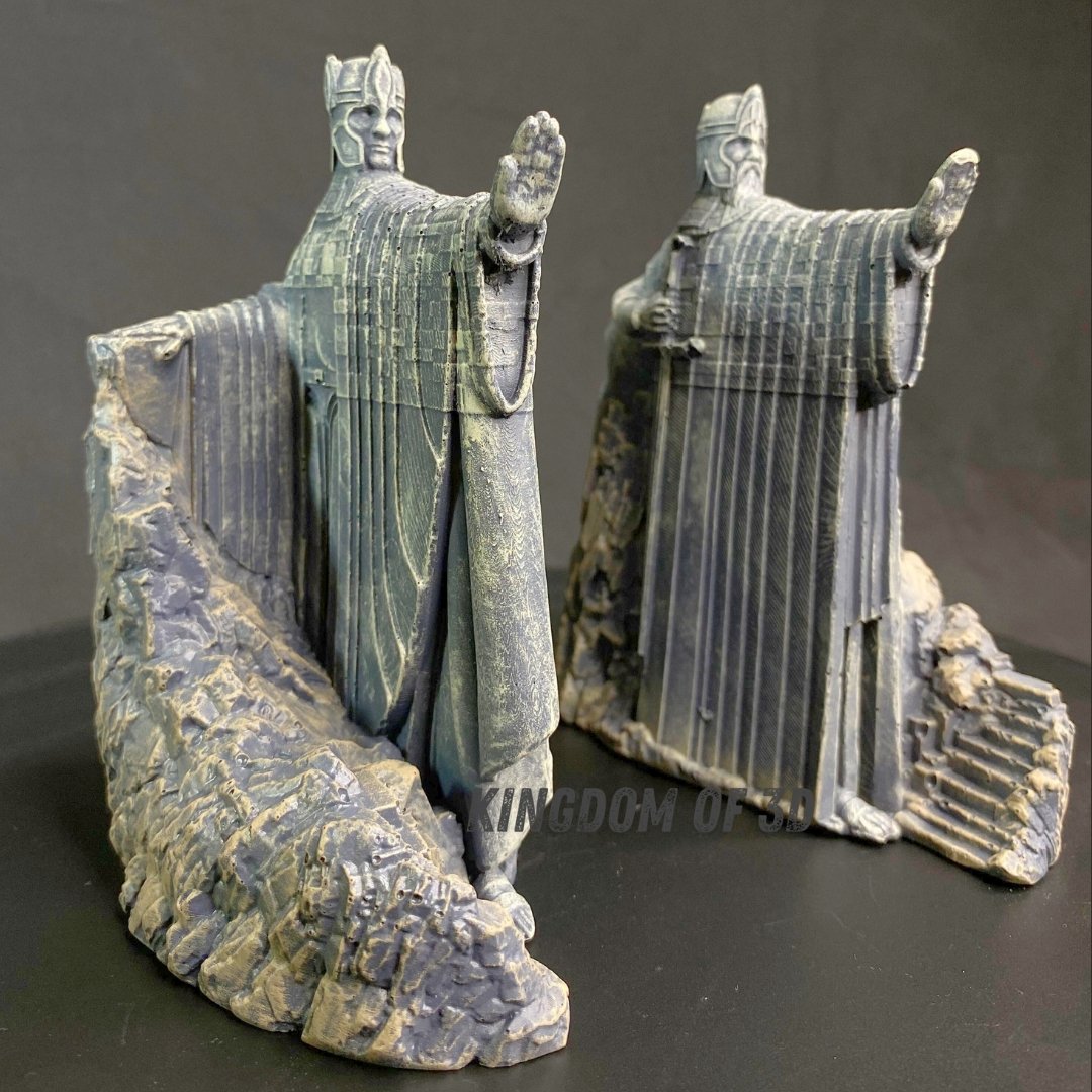 Argonath Heykelleri Kitap Tutucu, Yüzüklerin Efendisi Figür, Argonath Bookend, 2 Parça (Sağ, Sol)