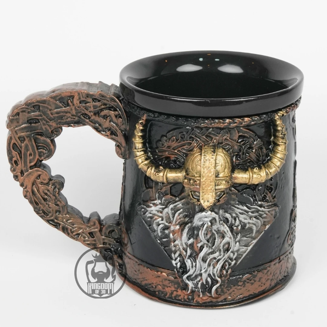 Viking Savaşçı Temalı Kupa, 3D Tasarım Kupa