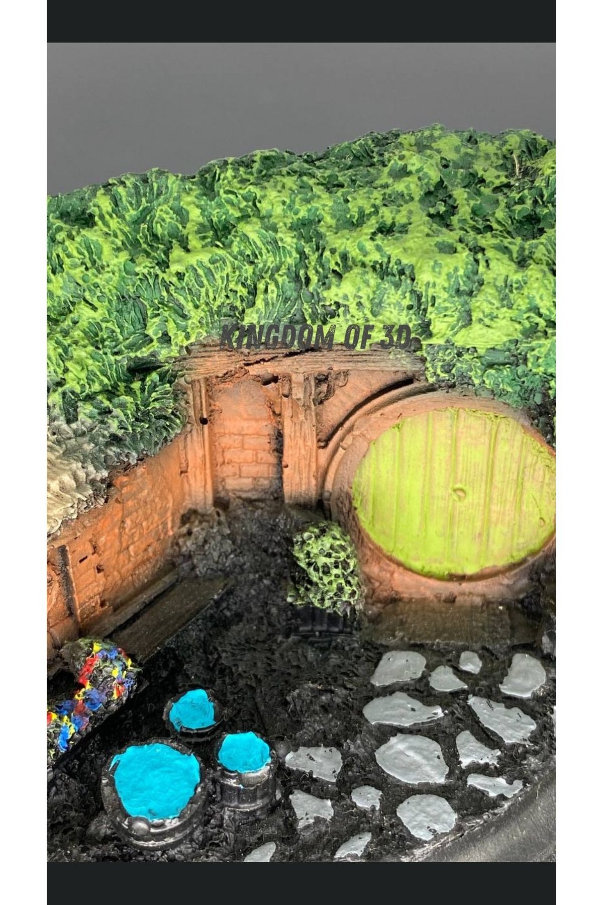 Yüzüklerin Efendisi Hobbit Ev Mini Figür, Yüzüklerin Efendisi Figür Hediye, Hobbiton Heykel