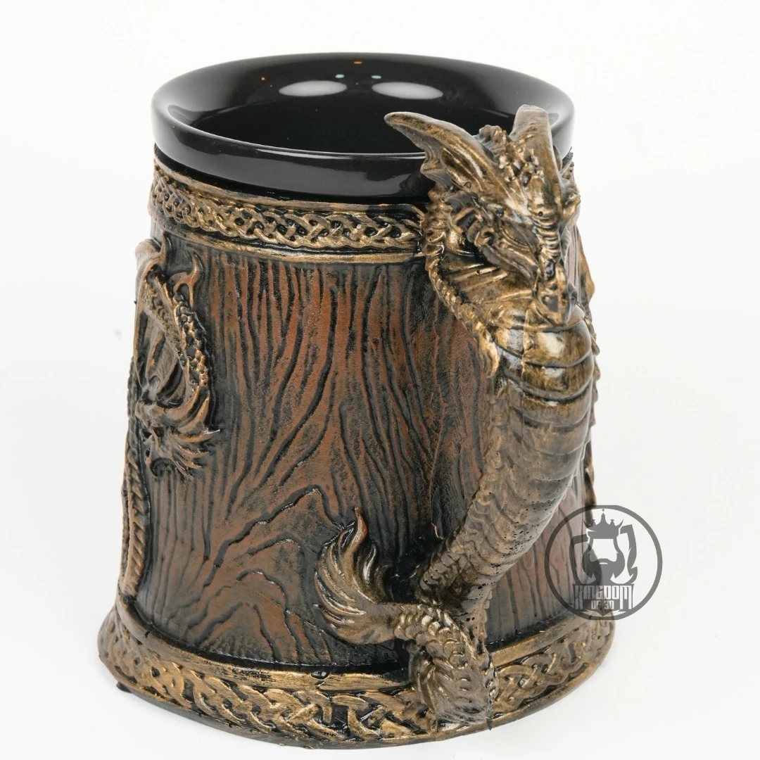 Ejderha Fıçı El Boyaması Seramik & Polyester Kupa