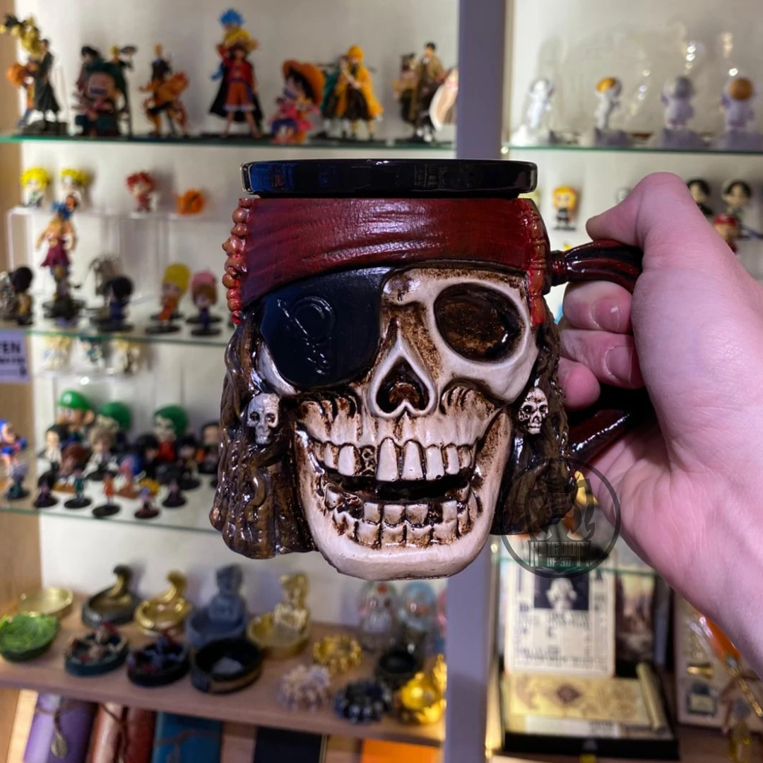 Korsan Temalı Seramik Kupa