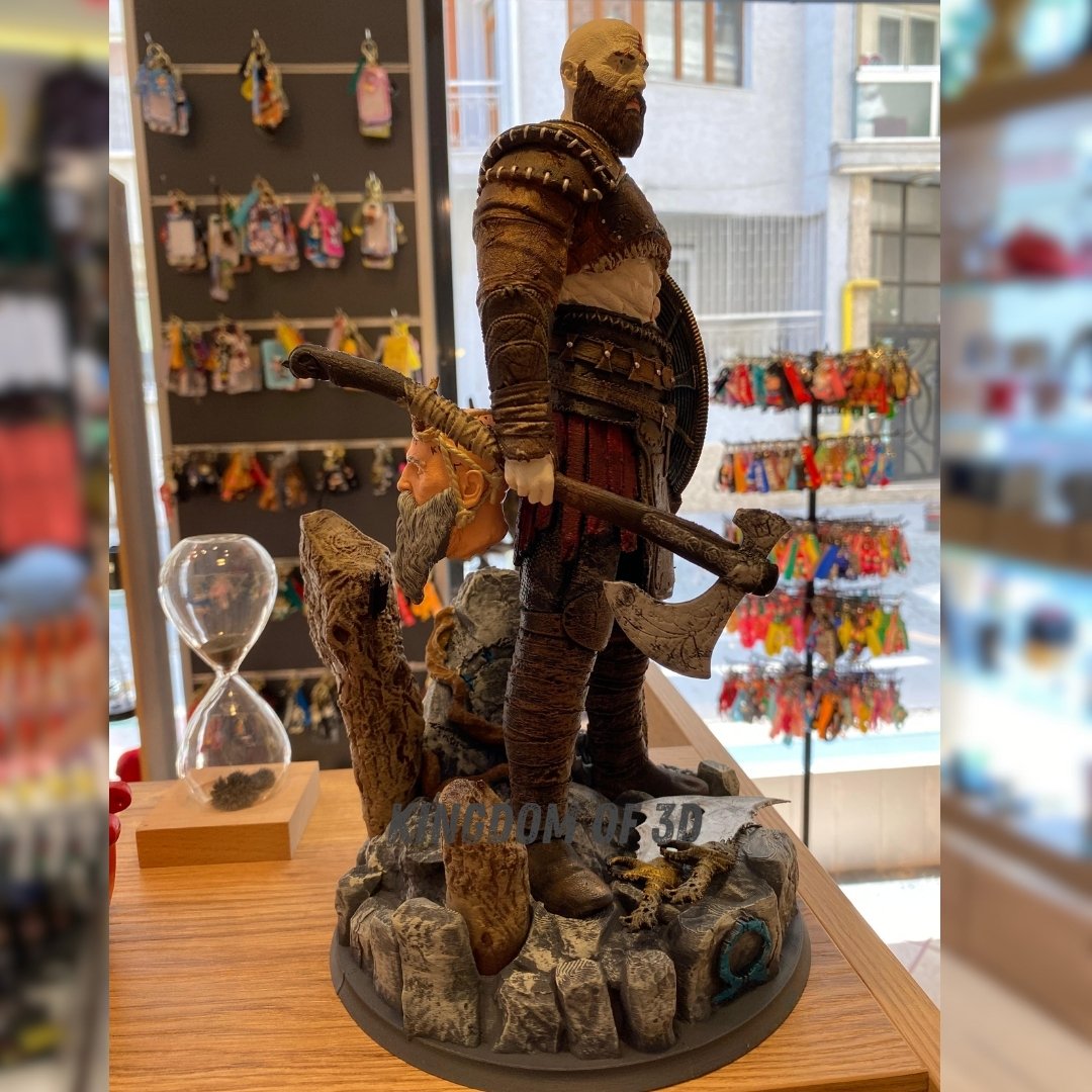 Kratos Figür(V2), God of War Figür Hediye