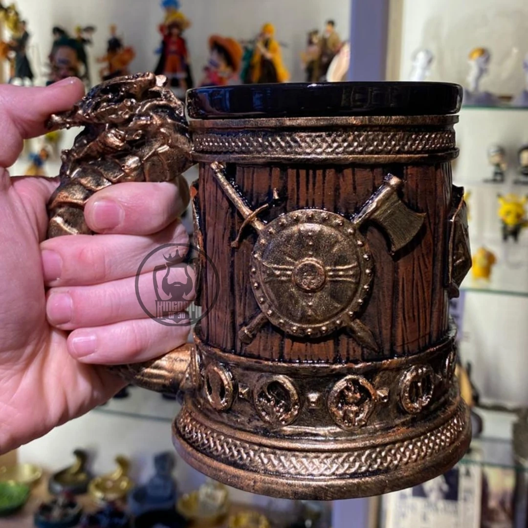 Altın Fıçı Ejder Kupa, 3D Tasarım Kupa