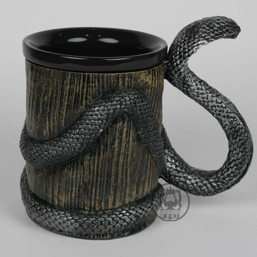 Yılan Temalı Seramik Kupa