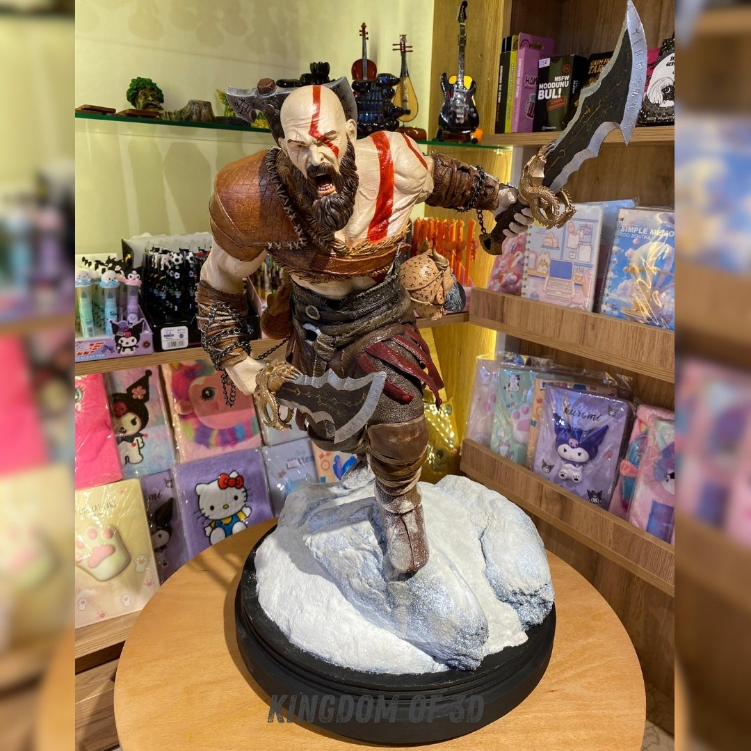 Kratos Figür, God of war Kratos Heykeli, Büyük Boy