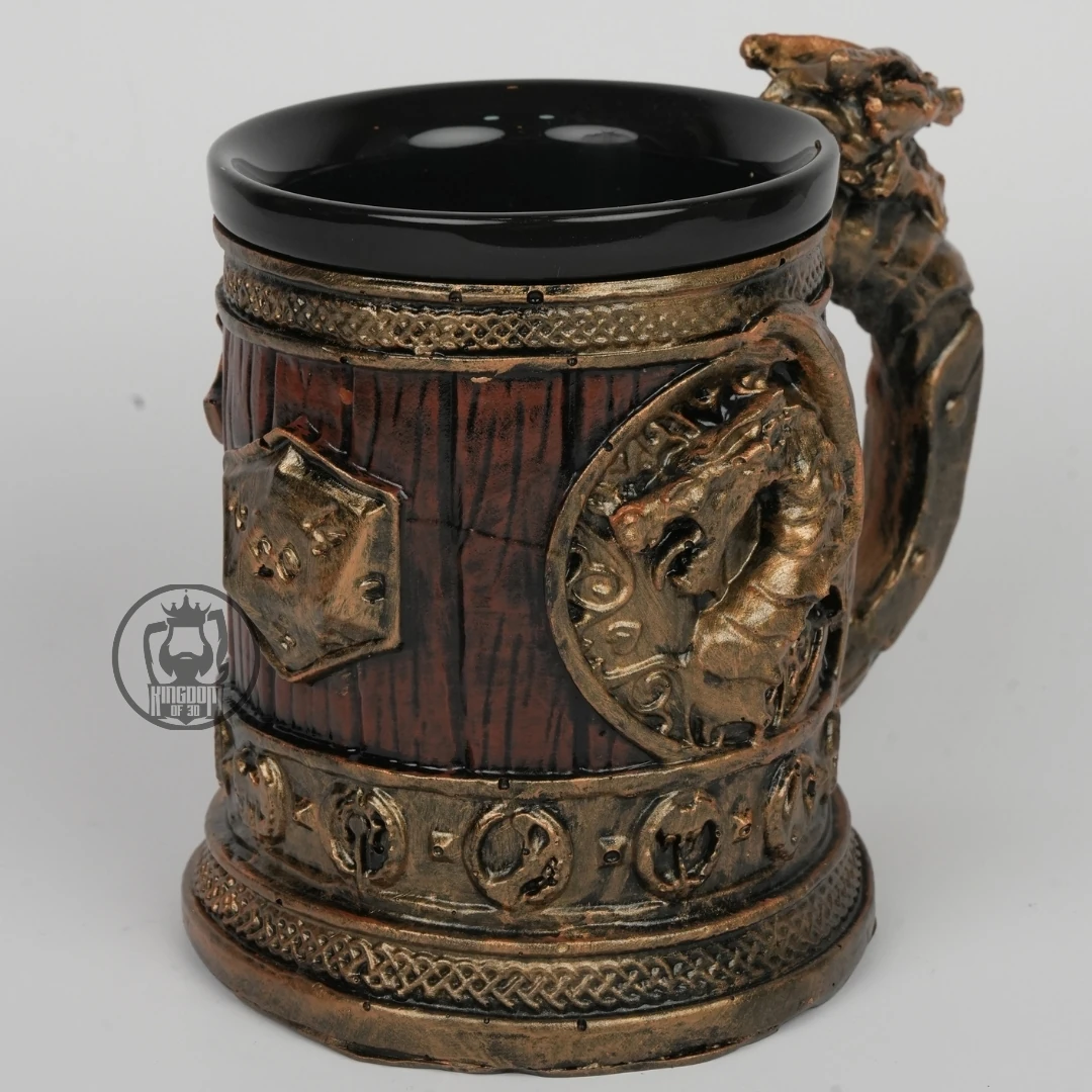 Altın Fıçı Ejder Kupa, 3D Tasarım Kupa