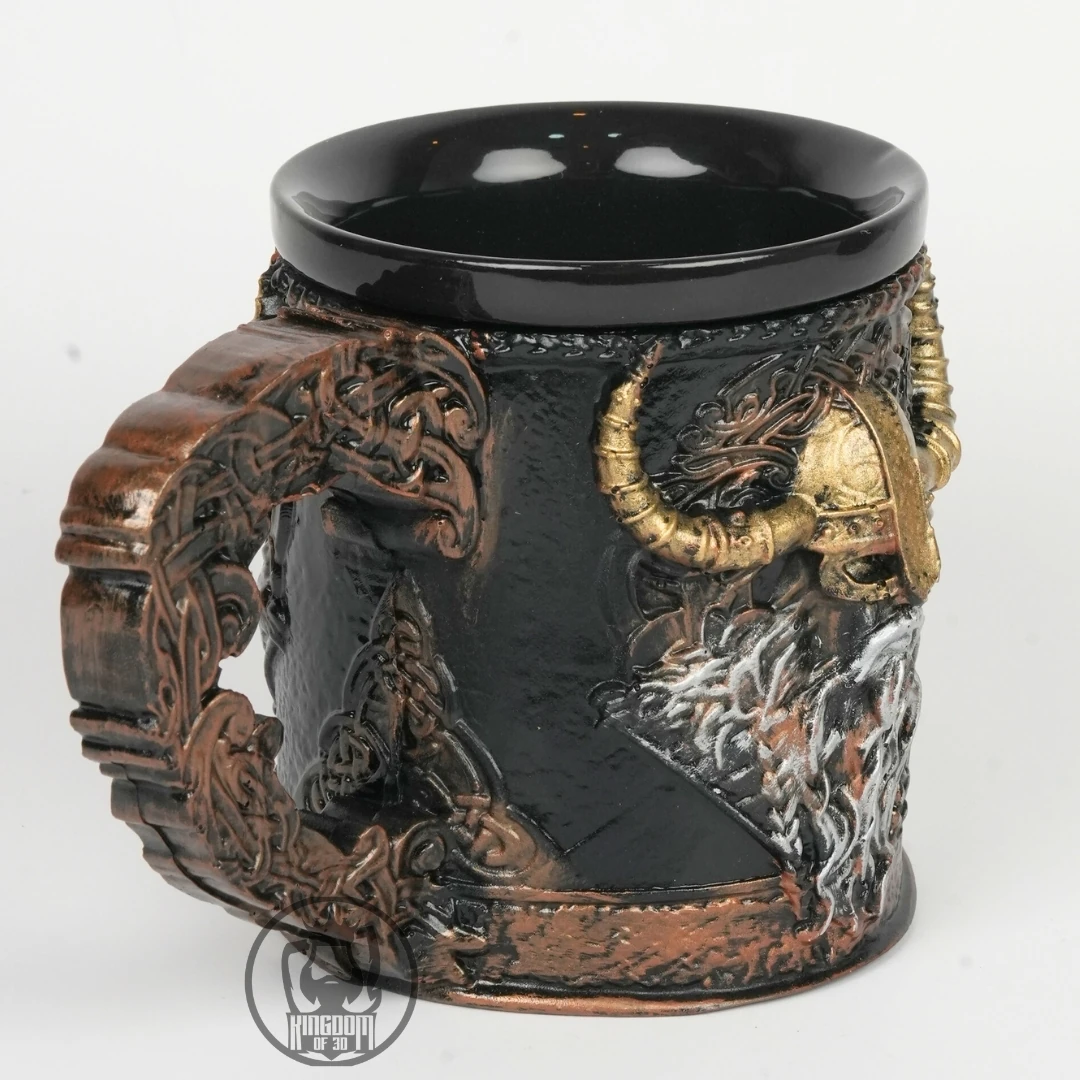 Viking Savaşçı Temalı Kupa, 3D Tasarım Kupa