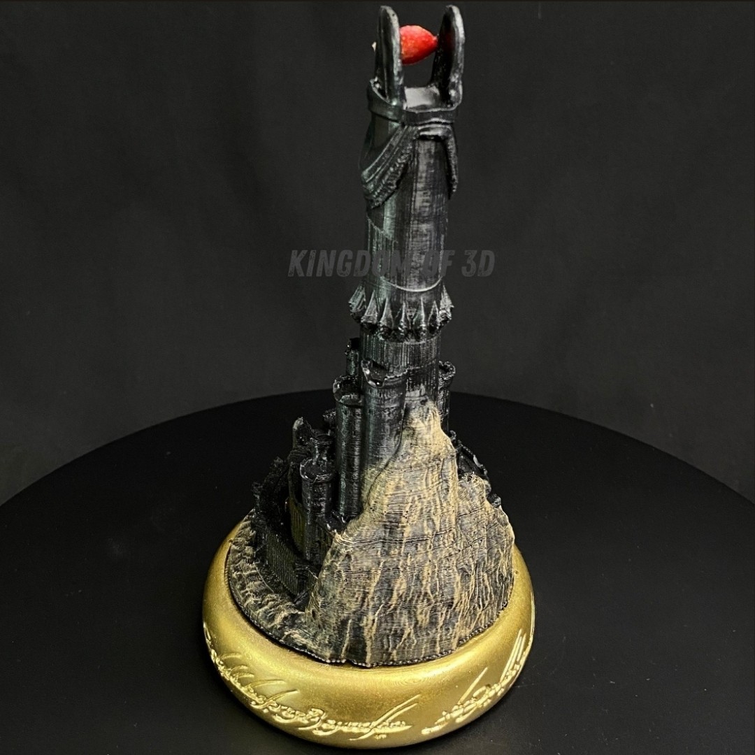 Yüzüklerin Efendisi Baraddur, Lord Of The Rings, Sauron'un Gözü Biblo, Barad Dur Kale