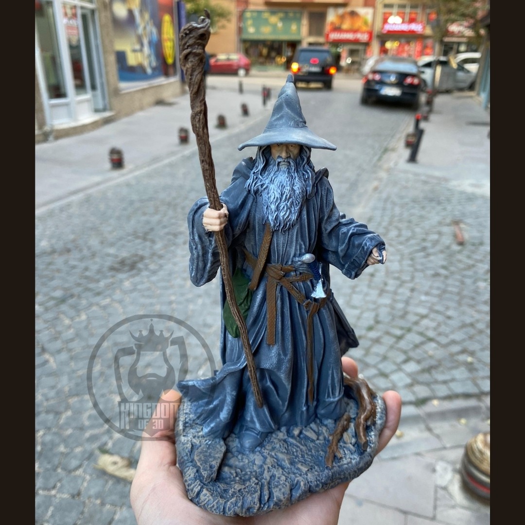 Gandalf Figür, Yüzüklerin Efendisi Gandalf Heykel, Gri Gandalf Figür Hediye