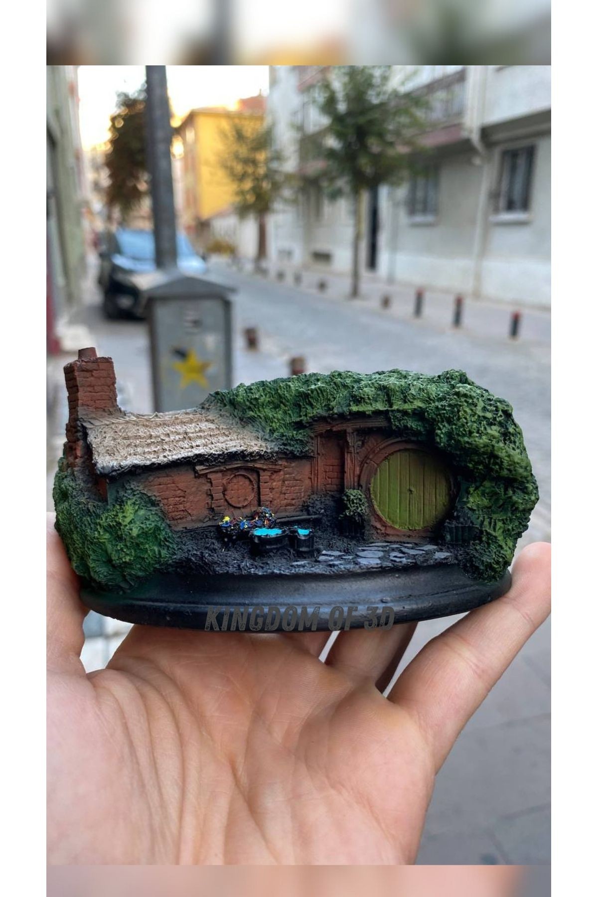 Yüzüklerin Efendisi Hobbit Ev Mini Figür, Yüzüklerin Efendisi Figür Hediye, Hobbiton Heykel