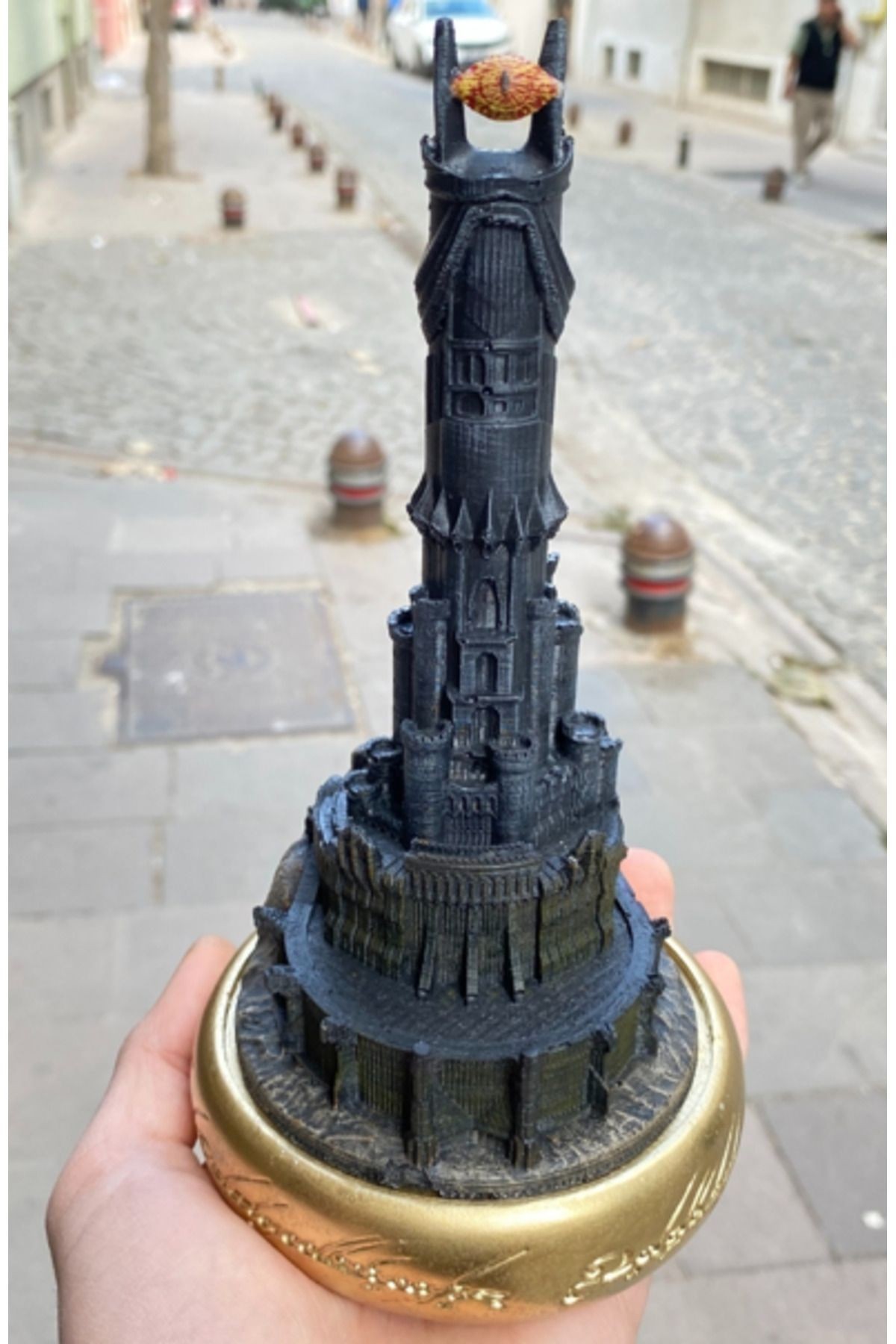 Yüzüklerin Efendisi Baraddur, Lord Of The Rings, Sauron'un Gözü Biblo, Barad Dur Kale