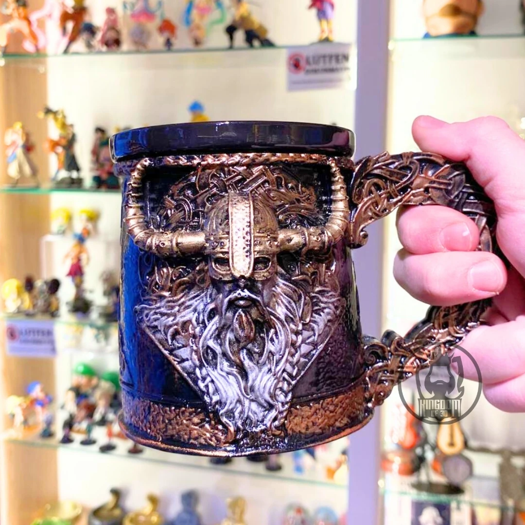 Viking Savaşçı Temalı Kupa, 3D Tasarım Kupa